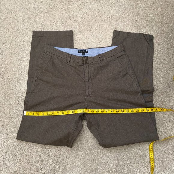 EUC Mens Banana Republic 34x34 100% cotton straight fit brown pants - Picture 5 of 7